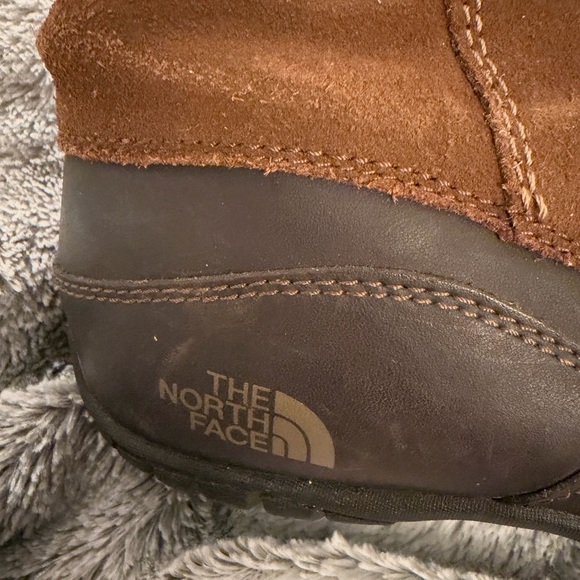 The North Face Brown Leather Tall Riding Hiking Winter Boots Size 7 - Picture 3 of 9